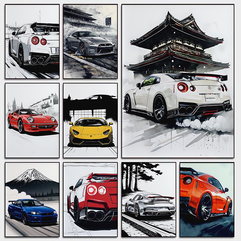 Luxury Lifestyle Japan - Japanese Style Supercar Wall Art Poster