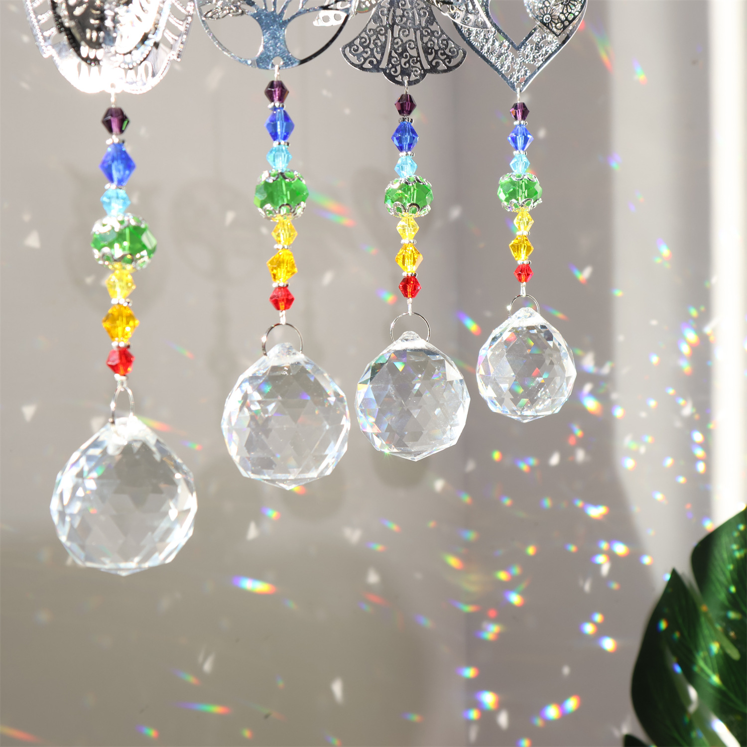 Crystal Sun Catcher Metal Piec - Crystal Ball Decor 评论和价格