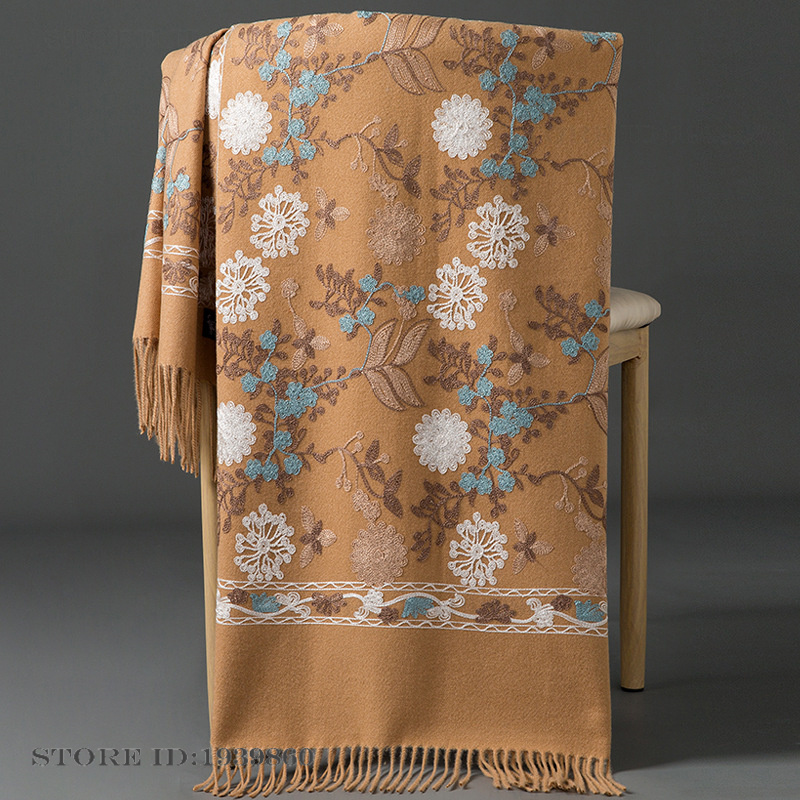 Women's Cashmere Pashmina Scar - Cashmere Throw Blanket 评论和价格