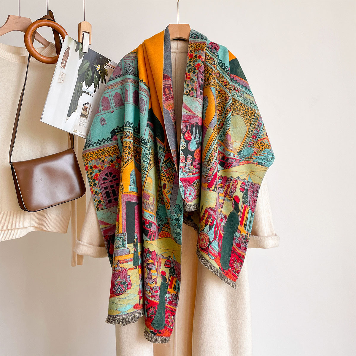 Women Imitation Cashmere Scarf - Cashmere Throw Blanket 评论和价格