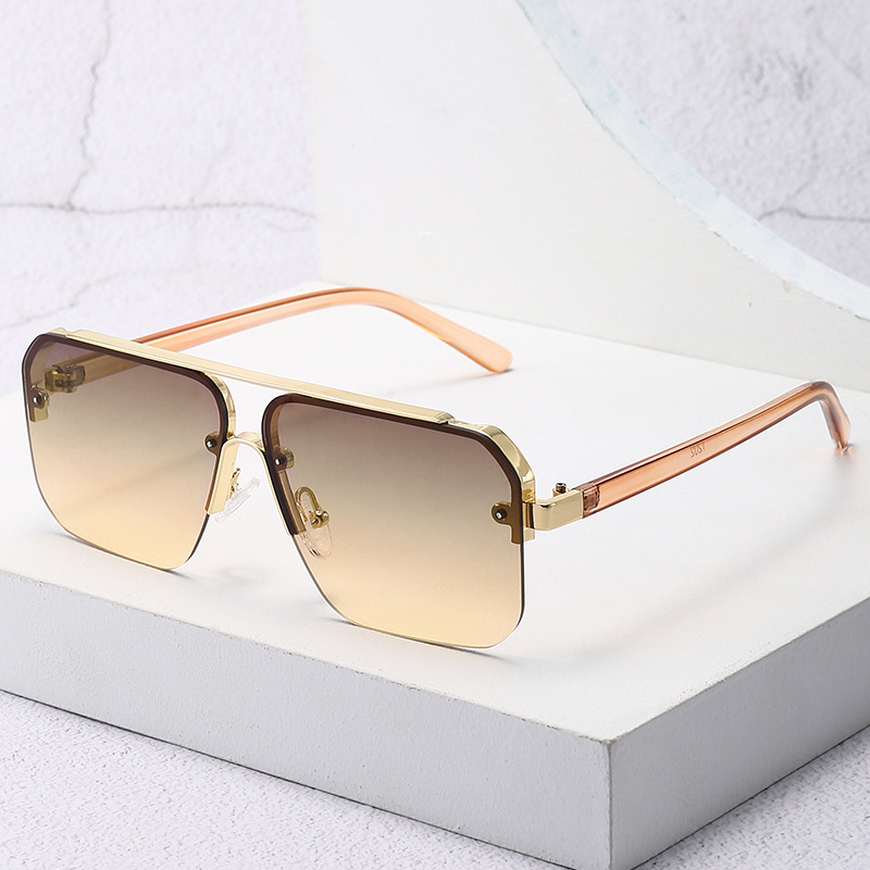 New Gradient Half-frame Sungla - Luxury Lifestyle Store 评论和价格