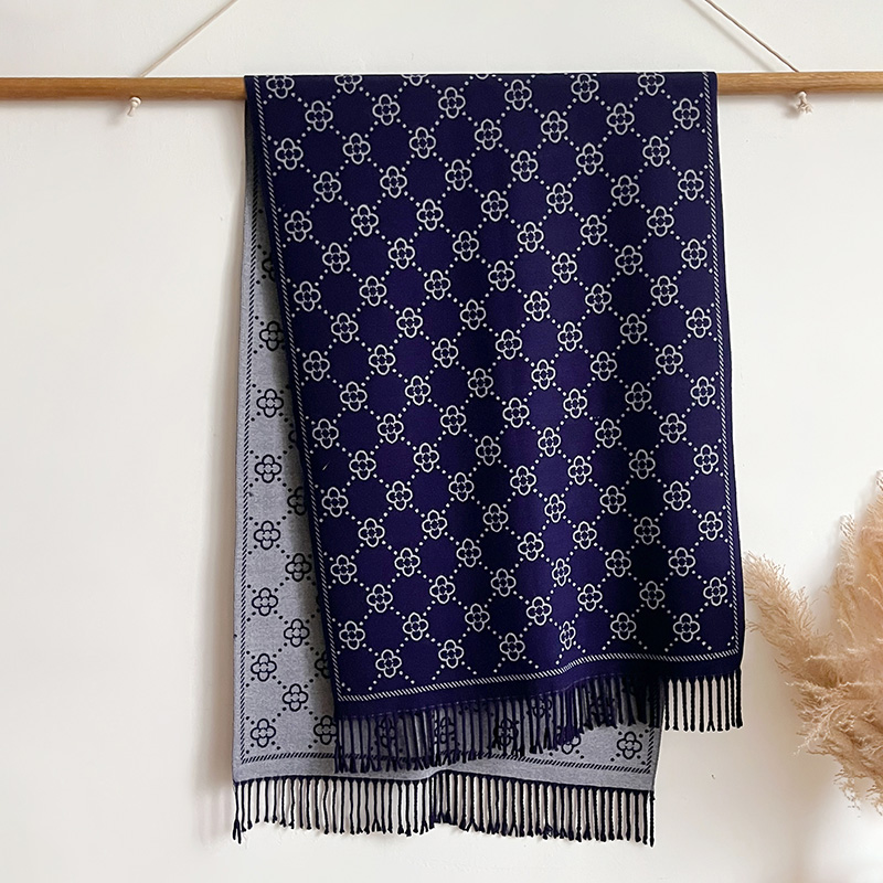 Brands Jacquard Design Winter  - Cashmere Throw Blanket 评论和价格