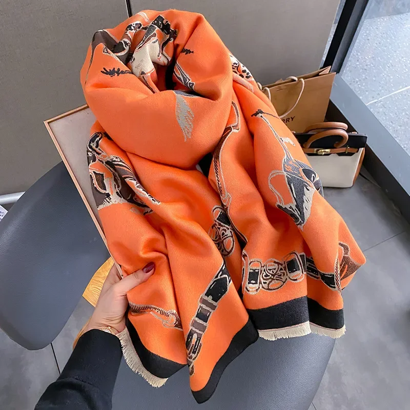2024 Luxury Warm Pashmina Shaw - Cashmere Throw Blanket 评论和价格